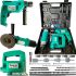 Шуруповерт Makita 3 в 1 універсальний набір електроінструментів дриль HP1630, лобзик 9558HN, болгарка 4329 з набором інструментів в кейсі  