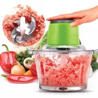 Electric Chopper with Two-tier Blade Leomax Zipper Green ZS-8986 300w 6 in 1 Universal Kitchen Blender Green Chopper Blender