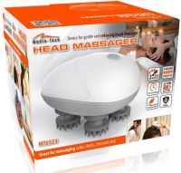 Беспроводной водонепроницаемый массажер Smart Scalp Massager QSK-701 для головы, шеи и плеч Аккумуляторный Media-Tech MT6524 для кошек и собак Белый