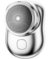 Аккумуляторная дорожная электробритва депилятор Mini Shaver P10 XL-510 3W для сухого и влажного бритья, Беспроводная роторная USB мини бритва триммер