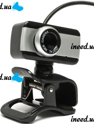 Проводная веб камера с микрофоном Digital HD Camera RD517 640х480 универсальная внешняя USB веб-камера на прищепке для ПК компьютера и ноутбука Черная