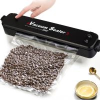 Вакуумный упаковщик пакетов New Vacuum Sealer LP-11 автоматический вакууматор, аппарат вакуумайзер для упаковки и хранения еды, продуктов Черный