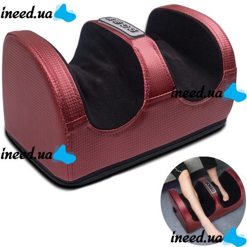 Foot Massager MP-2257 Vibrating Foot Massager, Electric Massager for Kneading feet and calves with Heating, Electric Massager Red
