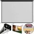 Wall Screen for Projector 4:3 72 inches Projection Roll Hanging HD Screen for Presentations with Manual Control and Roller Shutters 145X110 cm