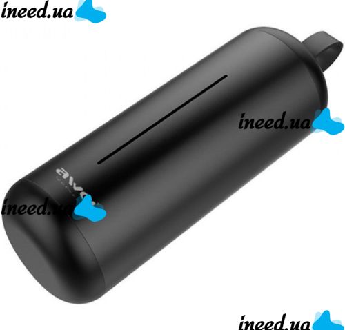 Беспроводные Bluetooth наушники с кейсом Awei T5 Black вакуумные наушники-гарнитура с шумоподавлением и микрофоном блютуз в чехле док-станция Черные