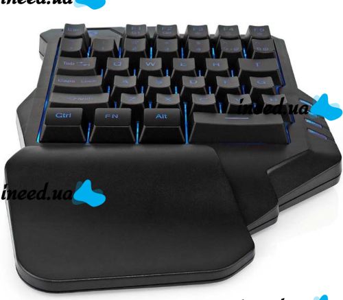 Игровой набор UKC 7768 проводная клавиатура и мышка с RGB светодиодной подсветкой 45 клавиш, Компьютерный комплект мышь с клавиатурой для ПК Черная