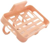 Hanging Shelf for Bathroom Caddy Storage Shelf Plastic Hanging Organizer for Wall Storage, Self-adhesive Rack with Suction Cups 12x8 cm