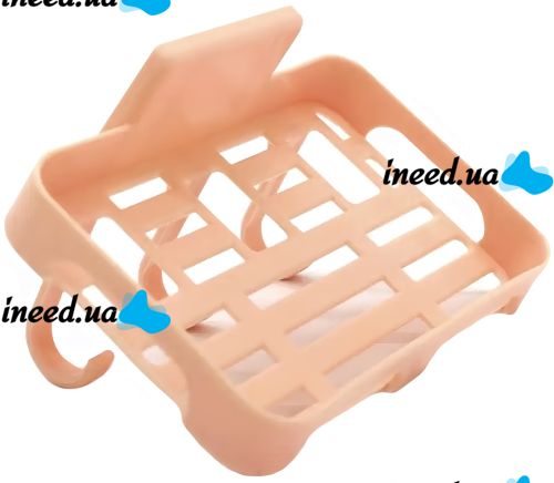 Hanging Shelf for Bathroom Caddy Storage Shelf Plastic Hanging Organizer for Wall Storage, Self-adhesive Rack with Suction Cups 12x8 cm