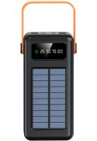Portable Charger Power Bank Voltronic YM-635CX 50000mAh with Solar Panel and Solar Flashlight External Battery Powerbank for Charging