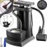 Bicycle foot pump Air pump AND S98-2409-Y with nipple and pressure gauge, Two-cylinder compressor 160PSI for pumping bicycle wheels and balls