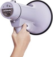 Ручний мегафон рупор HW - 20B 30W дальність 300м великий гучномовець на ремені з виносним мікрофоном і функцією запису голосу на акумуляторі HW20B