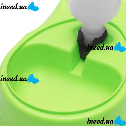 Миска для собак и котов Pet Feeder с поилкой 2 в 1, автоматическая пластиковая кормушка для домашних животных c дозатором, диспенсером для воды