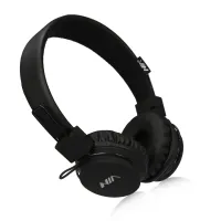 Беспроводные накладные Bluetooth наушники NIA X3 с МР3 плеером и FM Black, Полноразмерные блютуз стерео наушники с микрофоном и радио Черные
