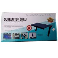Держатель подставка на телевизор Screen Top Shelf, регулируемая навесная полка, крепление для монитора, универсальный держатель-подставка для TV