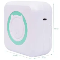 Беспроводной мини принтер Cat Mini Printer MAG-693 57mm с Bluetooth, Карманный детский термопринтер для печати без чернил для смартфона 1200mah