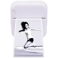 Беспроводной мини принтер Cat Mini Printer MAG-693 57mm с Bluetooth, Карманный детский термопринтер для печати без чернил для смартфона 1200mah