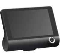 Автомобильный видеорегистратор DVR T655 HDR LCD 4" Full Hd 3 камеры, Авторегистратор с камерой заднего вида с автономным питанием и датчиком удара