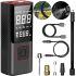 Car Compressor Car Air Pump ATJ-6988 Rechargeable Car Compressor with LCD Monitor, Portable Tire Pump for Car and Bicycle