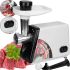 Kitchen electric meat grinder Bitek BT-3367 3200W with sausage and kebbe nozzles and pusher, Household electric meat grinder Vitek 3200W White