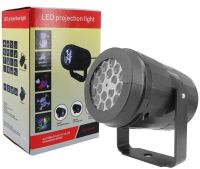Новогодний лазерный проектор Led Projection Light 1367-3 на 16 рисунков, Настенный вращающийся проектор подсветка с кронштейном для дома Черный