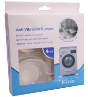 Anti-vibration Stands 4 Pieces Anti Vibration Bumper Firm A-69 for Washing Machine Anti-slip Supports for Furniture Appliances AND815 Transparent