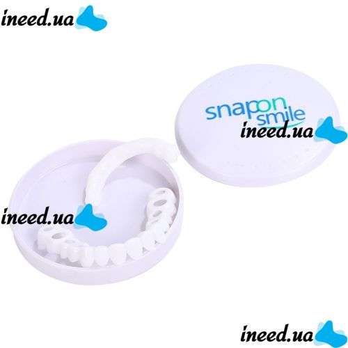 Removable veneers for upper and lower jaws SnapOn Smile Veneers LY-11 for teeth, Snap On Smile Veneers 2 jaws with case, False teeth top, bottom