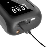Аккумуляторный автомобильный компрессор насос Inflator Pump VX-309 для подкачки шин, Беспроводной воздушный автокомпрессор с экраном CZK-4234
