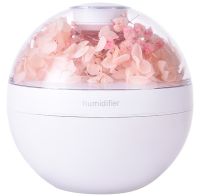 Аккумуляторный увлажнитель воздуха Poke Ball Flower Humidifier OFAN-505 с цветами и LED подсветкой, Настольный аромадиффузор ночник 220мл от USB