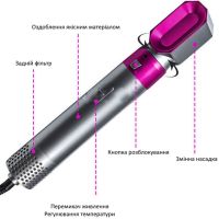 Electric Brush Hot Air Styler 5 in 1 hair Dryer styler for drying, styling and volume of hair, multi-styler with nozzles for curling and straightening