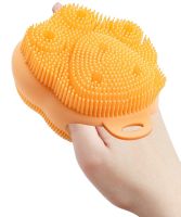 BLB-08 Silicone Massage Scrubber Body Wash Brush for facial cleansing, FS-1150 Cleansing Cosmetic Washcloth for pore cleansing and full body wash