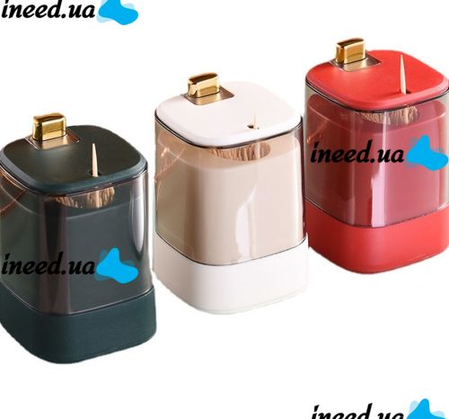 Автоматический органайзер для зубочисток Press Type Toothpick Box портативный держатель, контейнер под зубочистки, подставка для дома и гостиной