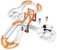 Конструктор космический автотрек Outer Space Track LT243173 со звуковыми эффектами и светом с шатлом, мостом и космонавтами 888-86 42 детали Белый