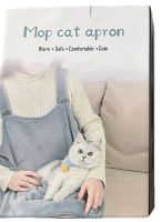 Подвесная нагрудная сумка кенгуру Mop Cat Apyon для переноски кошек и собак до 7.5 кг, Флисовый фартук переноска для котов и мелких животных Серый