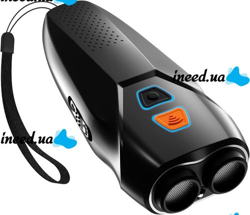 Профессиональный мощный ультразвуковой отпугиватель собак Ultrasonic Dog Repeller PU 70 с аккумулятором и фонариком, защита от собак