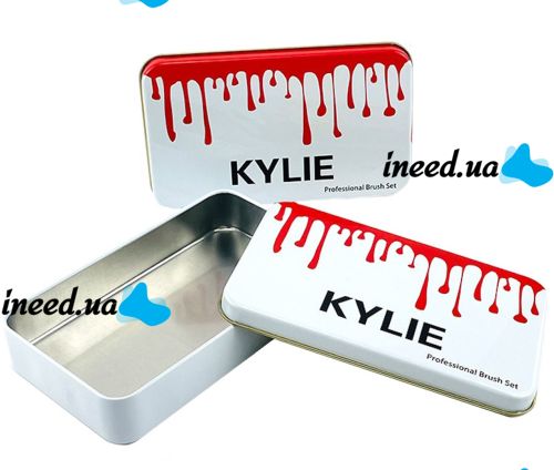Профессиональный набор кистей для макияжа Kylie Jenner Кисти 12 штук Макияжные кисточки для профессионального макияжа глаз, губ и лица в коробке
