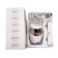 Аккумуляторная массажная щетка 3 в 1 Sonic Facial Cleansing Drush With LT-606 для лица с насадками, Профессиональная электрическая щетка для умывания