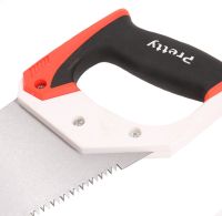 Ручная ножовка по дереву Saw Pretty HT-3101 с трехсторонней заточкой зубьев 450mm, Универсальная садовая пила сучкорез с зубьями для резки деревьев