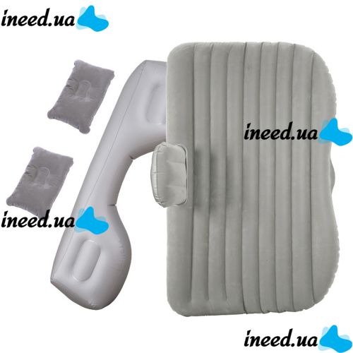 Надувной автомобильный матрас на заднее сиденье Car Travel Bed CT-001 135x80 см с подголовником , Универсальная кровать в авто с насосом и подушками