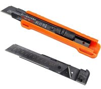 Канцелярский телескопический нож Utility knife Jingpin HST-SK 18мм с выдвижным сегментным лезвием для отделочных работ, Строительный ножик для дома