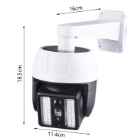 Уличный светодиодный фонарь муляж камеры HW-5118-1 44 SMD с реакцией на движение на солнечной батарее, Камера обманка лампа с датчиком движения Белая