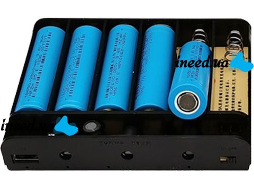 Источник бесперебойного питания ИБП UPS DU-5912 для роутера и модема 5V 9V 12V бесперебойник Power Bank для камеры на 6 съемных аккумуляторов 18650