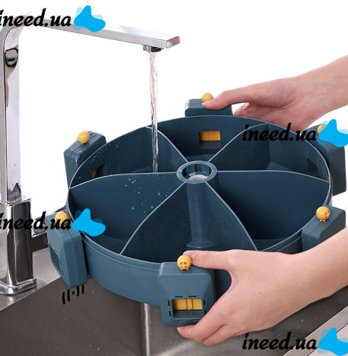 Настенный диспенсер карусель Rotatable Multi-Grain Cans для хранения круп 6 отделений 360, Вращающийся органайзер сыпучих продуктов с дозатором