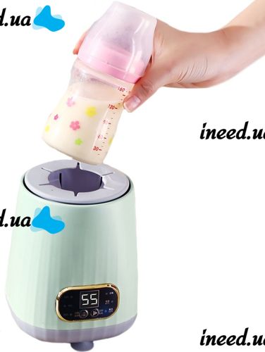 Автоматичний шейкер підігрівач молока Baby Milk Shaker HK-066 для дитячих пляшечок акумуляторний з дисплеєм і підтримкою температури HH-9866