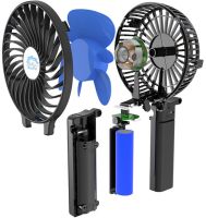 Ручной мини вентилятор Handy Mini Fan WX-6508 USB аккумуляторный настольный вентилятор трансформер со складной ручкой и съемным аккумулятором
