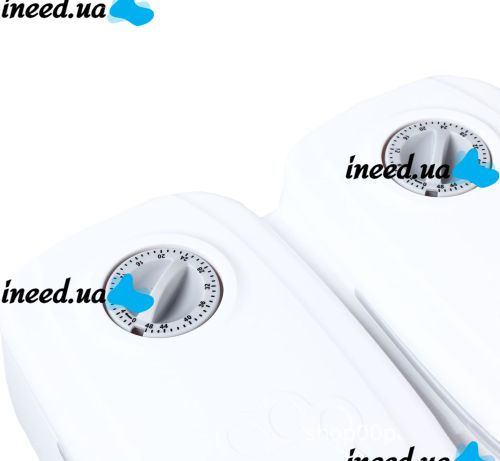 Автоматическая двойная кормушка дозатор 2-Meal Pet Feeder MA-6 для собак и кошек 659-3 с таймером, Комплект кормушек 2шт по 600 мл для животных
