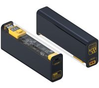 Портативное зарядное устройство Power Bank Cyberpunk YM-674 20000mAh 22.5W для зарядки телефона, Внешний аккумулятор повербанк USB Type-C Черный