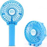 Ручной мини вентилятор Handy Mini Fan WX-6508 USB аккумуляторный настольный вентилятор трансформер со складной ручкой и съемным аккумулятором