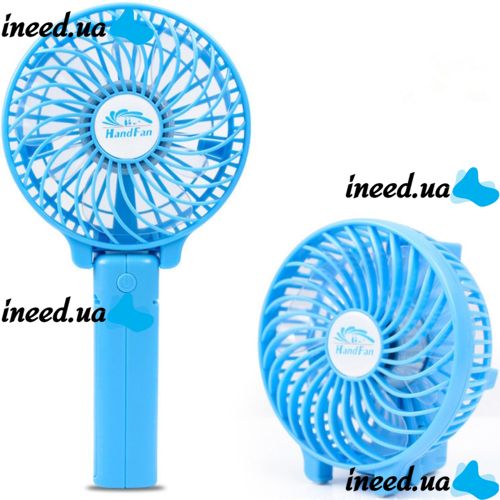 Ручной мини вентилятор Handy Mini Fan WX-6508 USB аккумуляторный настольный вентилятор трансформер со складной ручкой и съемным аккумулятором