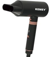 Многофункциональный фен Kemei KM-9203 4 насадки для укладки выпрямления и завивки волос мультистайлер с концентратором выпрямителем и плойкой