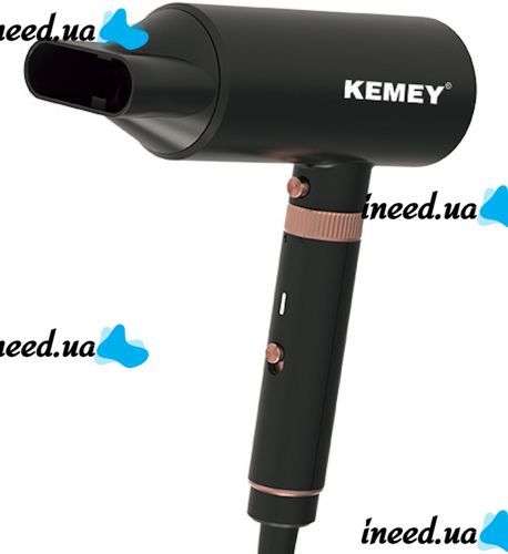 Многофункциональный фен Kemei KM-9203 4 насадки для укладки выпрямления и завивки волос мультистайлер с концентратором выпрямителем и плойкой